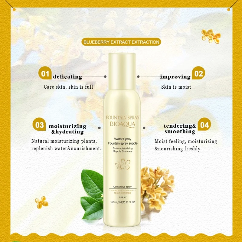 Османтуса спрей макияж воды Тоник для лица антивозрастной Anti разглаживающий