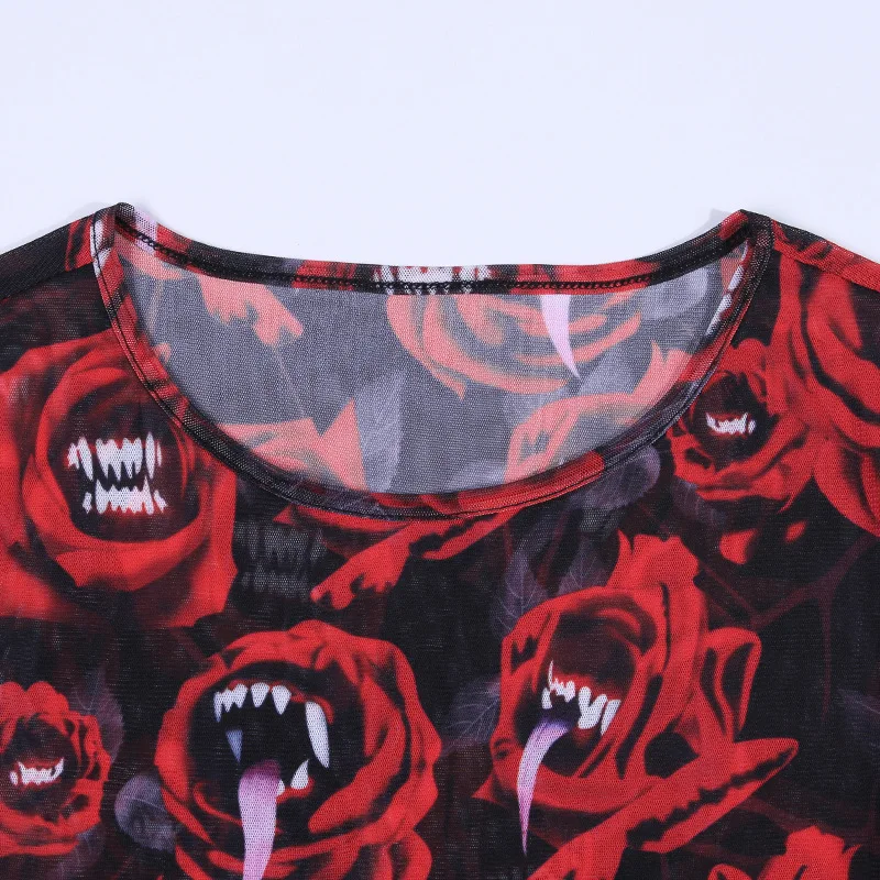 Летний элегантный шикарный сексуальный клубный панк Харадзюку Готический