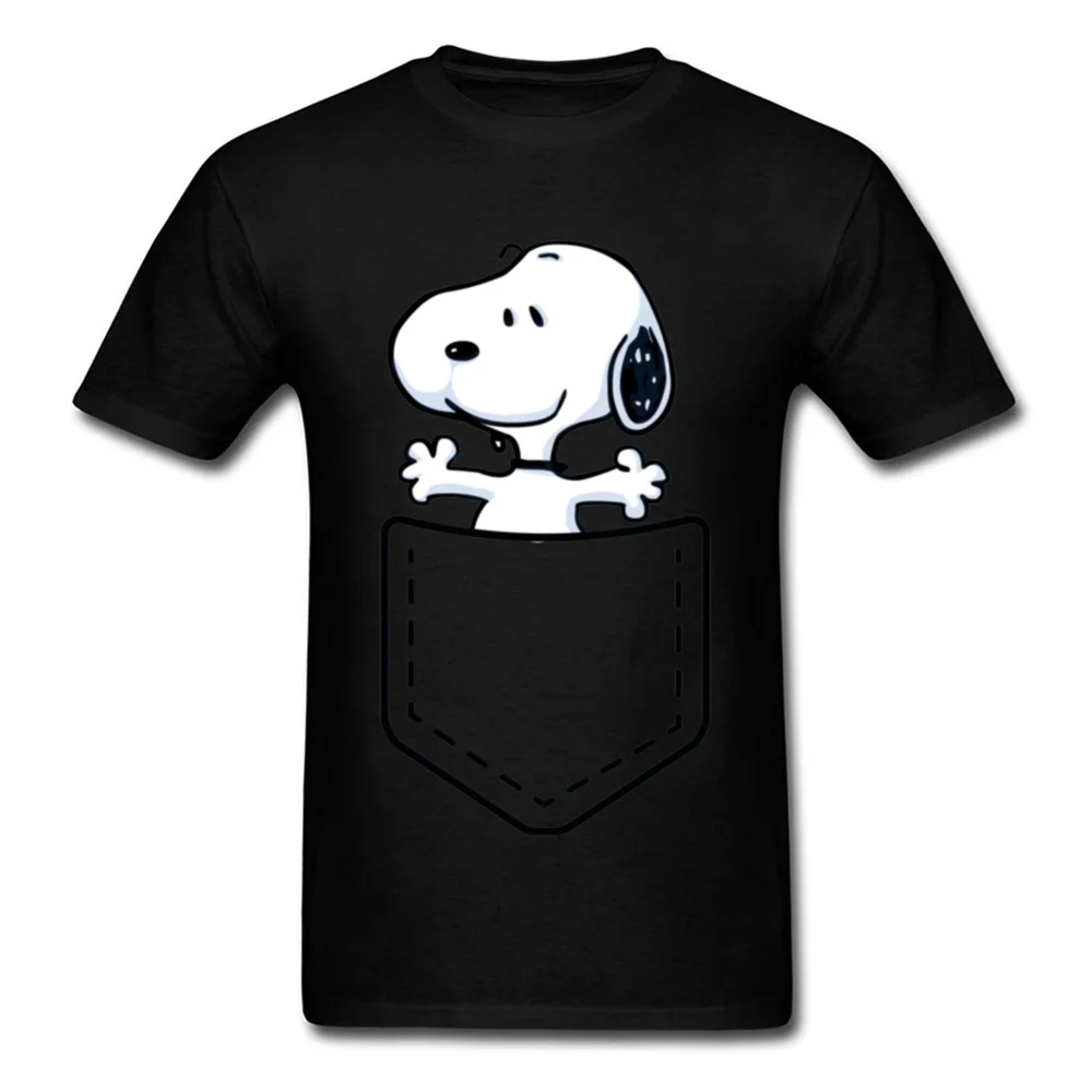 Pocket Peanuts, мультяшная футболка, собака, бультерьер, Ду, корги, Kawaii, Забавные футболки, мужские, высокое качество, модный свитер, хлопковые футболки - Цвет: Black