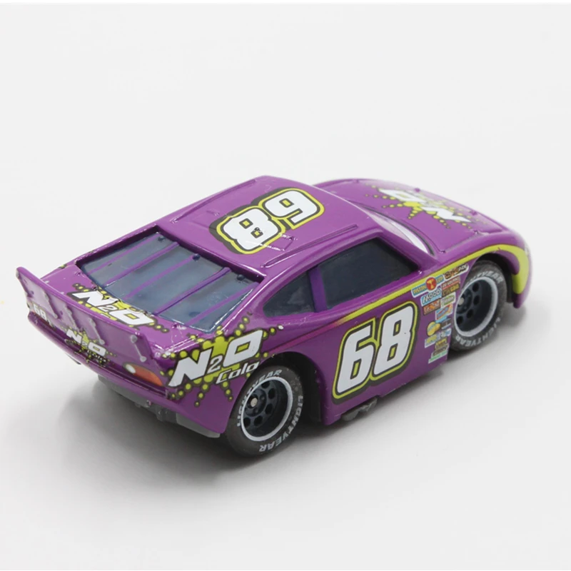Фото Модели автомобилей Disney Pixar № 68 N2O Colo Racer в масштабе 1:55, литой металлический сплав, милые игрушки, автомобиль для детей, подарки, Молния Маккуин №5