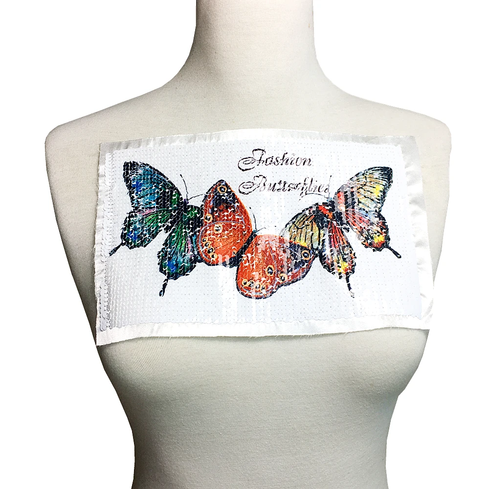 3 шт. патчи для одежды 24 х15 см AC1049|sequin patches|patches for clothingapplique patch |
