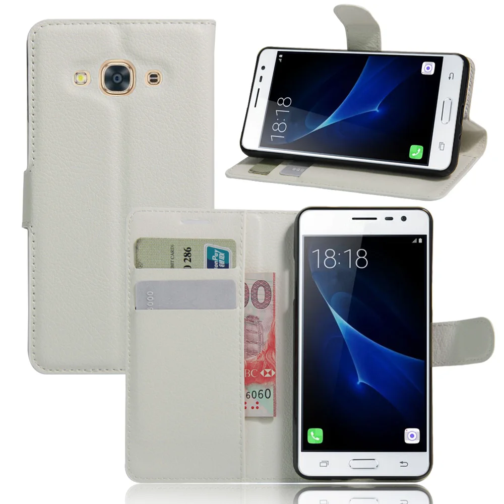 Роскошный кошелек с держателем для карт чехол из искусственной кожи Samsung Galaxy J3 Pro