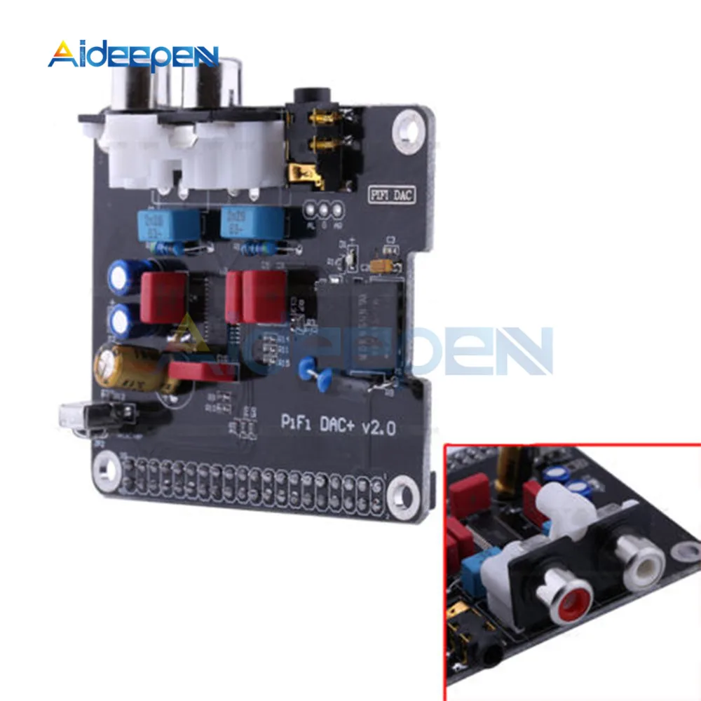 Модуль звуковой карты PCM5122 Hi Fi DAC I2S 384 кГц светодиодный индикатор для Raspberry Pi B + 2 Model