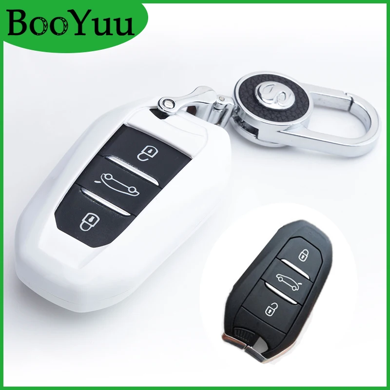 Чехол для автомобильных ключей BooYuu Peugeot 408 2008 3008 4008 5008 301 508 308s 407 Citroen c4 c5 c6 c4l cactus ds4