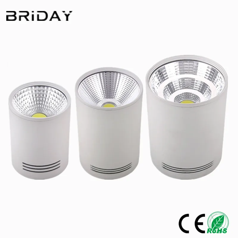 

LED Dimmable COB 5W 7W 10W 15W 20W 30W COB Led downlight Dimmable Surface Mounted Ceiling Spot light AC110V-220V Ceiling lamp