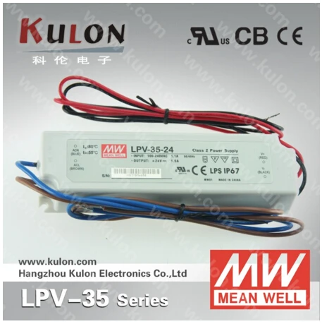 

Оригинальный источник питания Meanwell LPV-35-12, 36 Вт, 12 В, водонепроницаемый, IP67, UL, CB, CE, EMC
