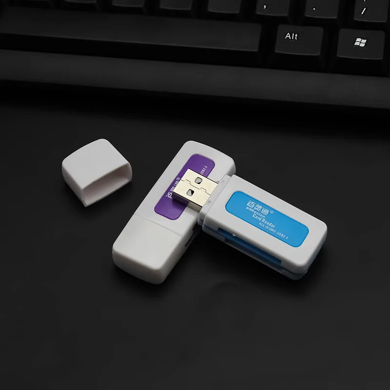 Продажи 4 в 1 молния/micro usb/usb 2.0 устройство чтения карт памяти iphone 6s 7 плюс металла