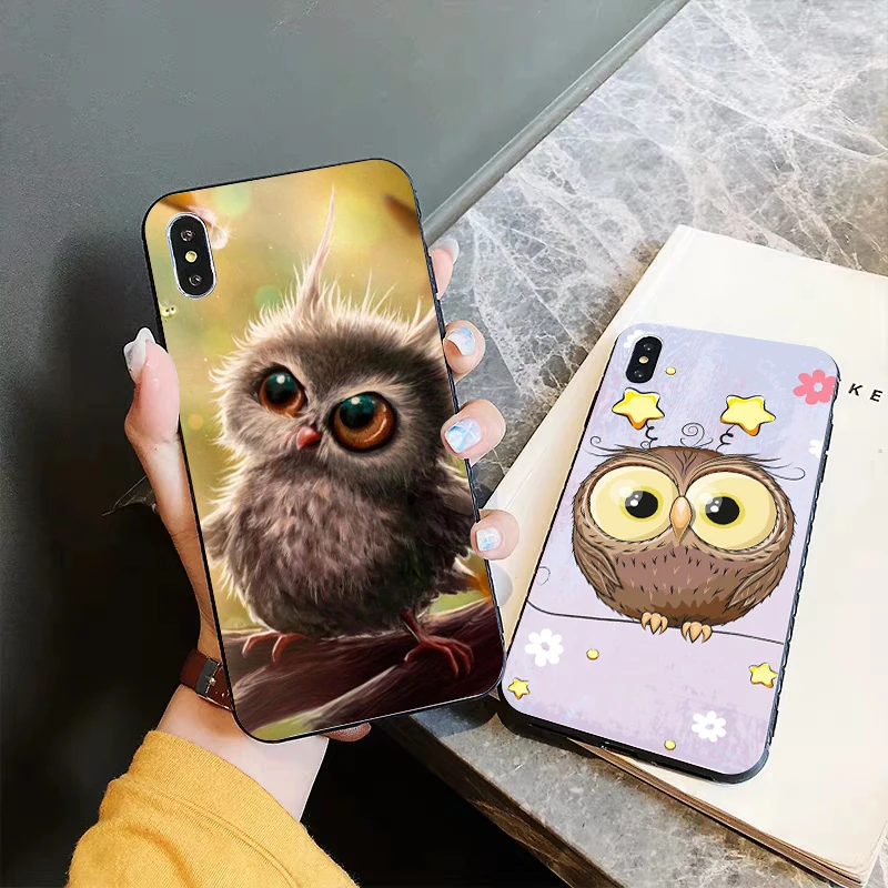 Animal Owl Silicone Case for iPhone 5 5S 6 6S Plus 7 8 11 Pro X XS Max XR | Мобильные телефоны и аксессуары