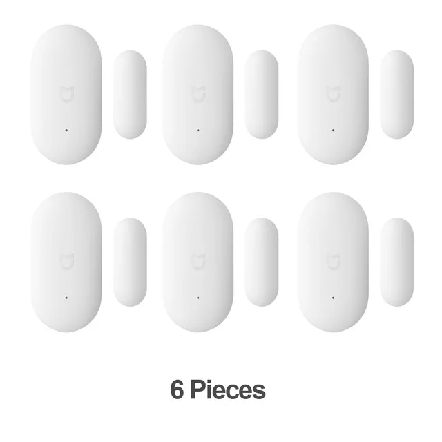 6pcs xiaomi mi jia датчик окна двери карманный размер xiaomi умный дом комплекты сигнализации работа с шлюзом mi jia mi Home app - Цвет: 6pcs