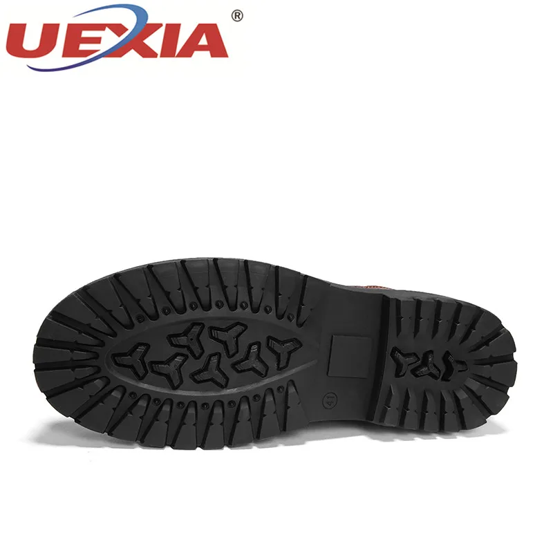UEXIA/мужская кожаная обувь с перфорацией типа броги mokasin kasual для мужчин мужская