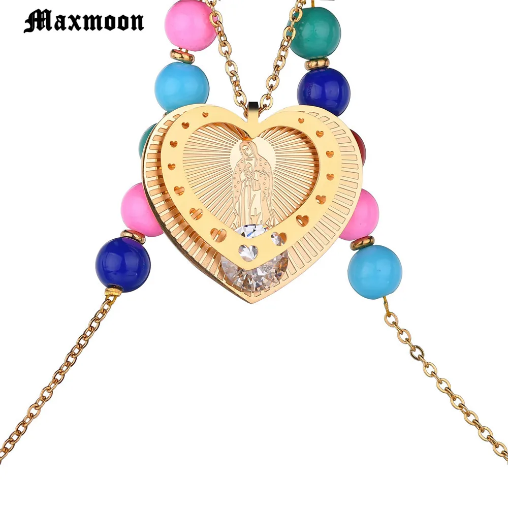 Цепочка Maxmoon с подвеской Дева Мария для женщин/девушек ювелирные изделия