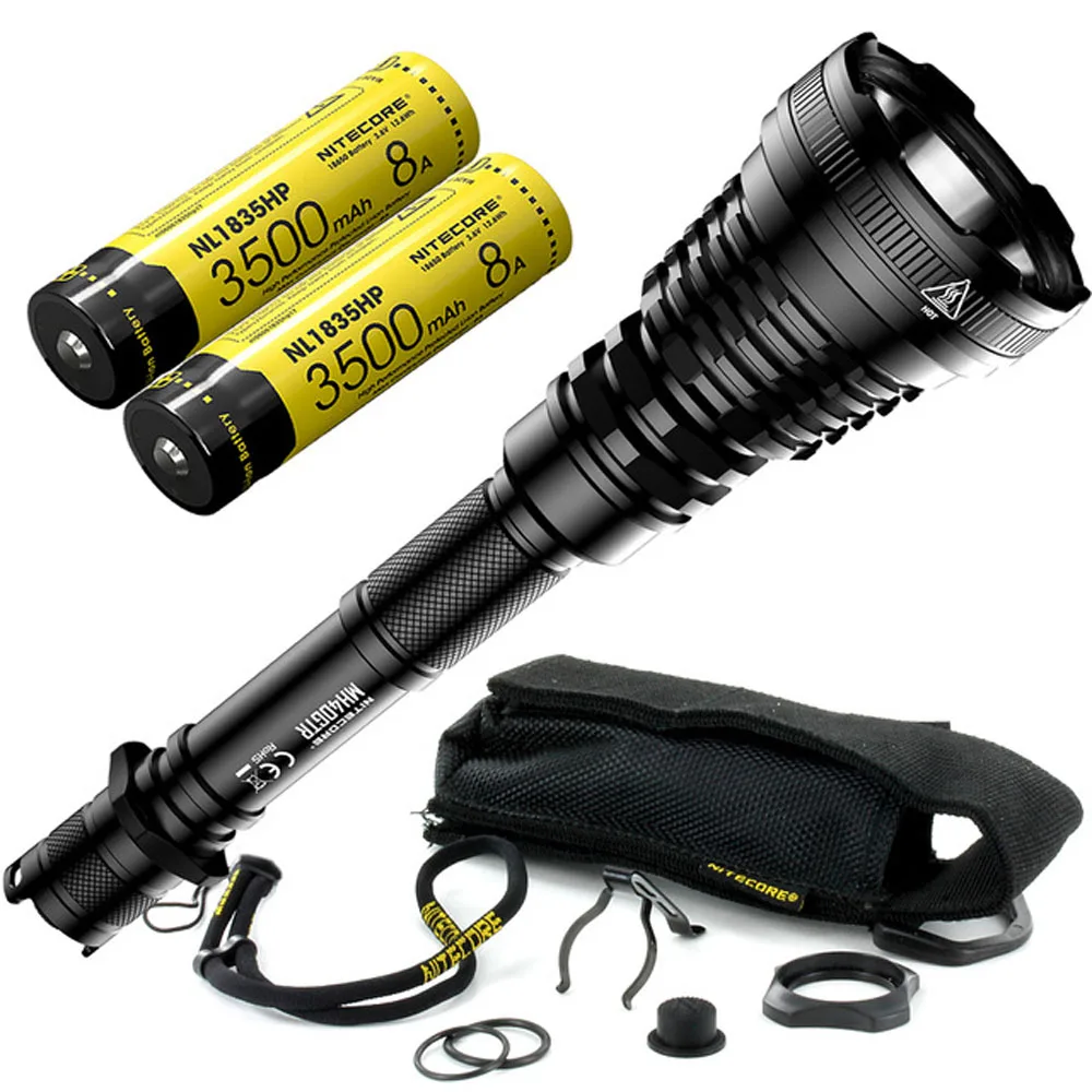 Тактический перезаряжаемый фонарик NITECORE MH40GTR CREE XP L HI V3 max 1200 люмен большой