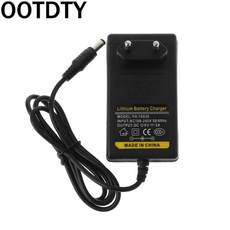 Зарядное устройство OOTDTY 12 6 В постоянного тока 2 А Интеллектуальный литий ионный