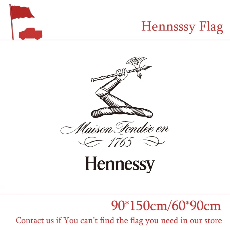 

90x150cm 60x90cm Hennsssy Flag Banner Bar Decorative Activities Hennessy