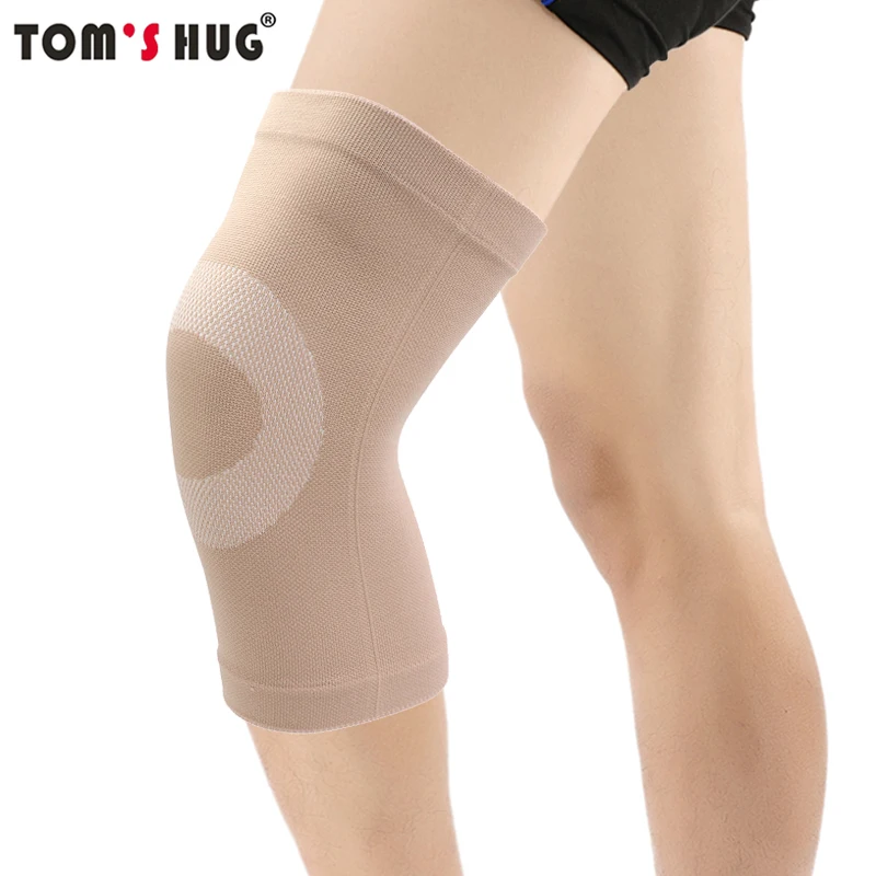 

1 Pcs High Elastic Sport Knee Protect Pad Tom's Hug Pressure Reducing Ring Kneepad Summer Air Conditioning Room Thin Warm Brown
