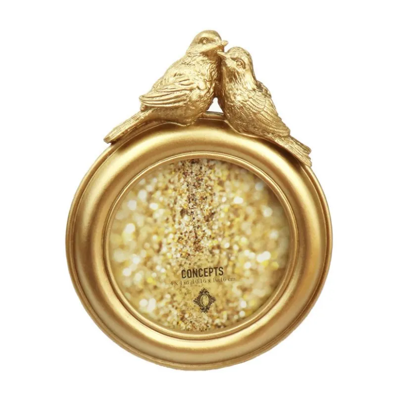 Креативная фоторамка в европейском ретро стиле маленькая из смолы с птицами