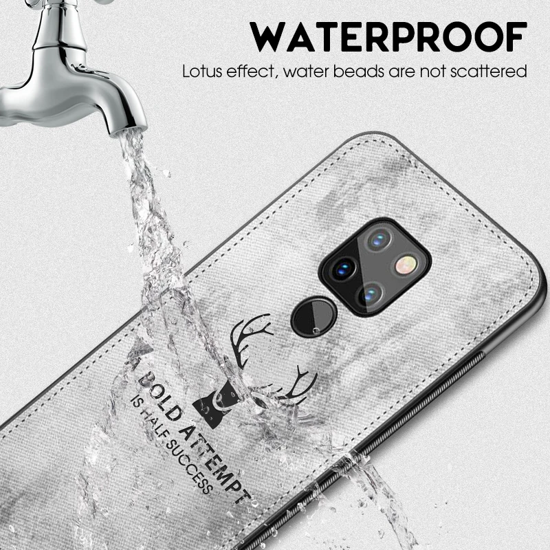 Тканевый мягкий чехол с оленем для Huawei P20 P30 Lite P10 Pro Mate 20 10 P Smart Plus Y7 Prime 2019 Honor 8X Max