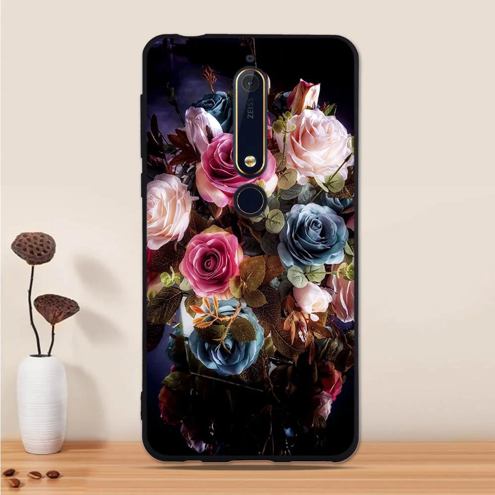 Чехол для телефона Nokia 6 чехол-накладка TA-1054 Мягкая силиконовая задняя крышка из