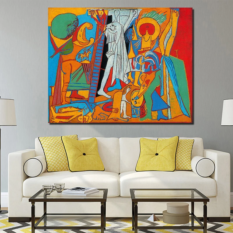 Настенная картина с распятием Пабло Пикассо постер на холсте современная
