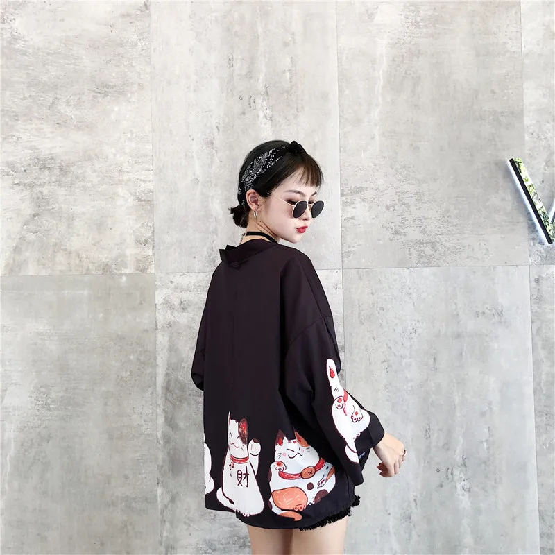 Японские наряды кимоно кардиган для женщин юката женское китайское harajuku kawaii