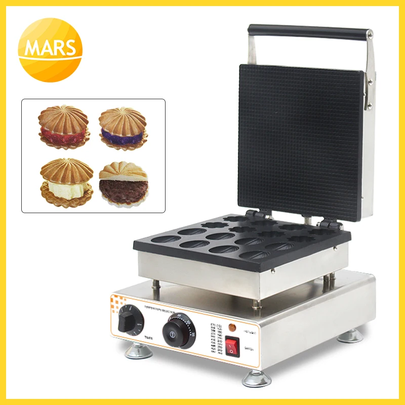 Mars Commercial 110 В 220 в 16 шт. электрическая французская мини вафельница форме цветочной