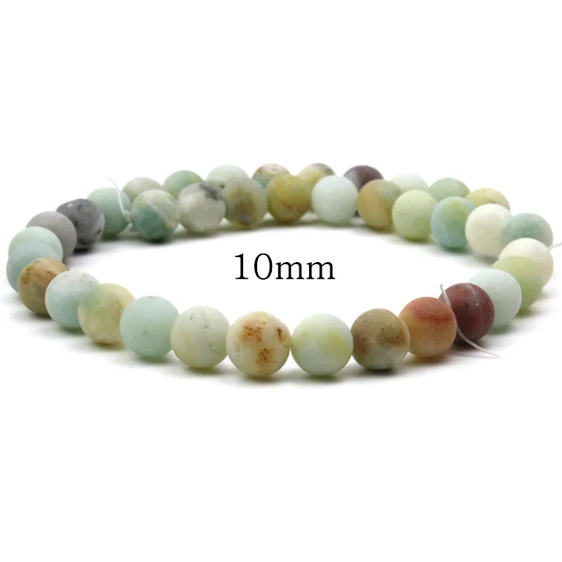 MJDCB натуральный многоцветный круглый 4.6.8.10.12mm Forst Amazonite для DIY ожерелье ювелирные
