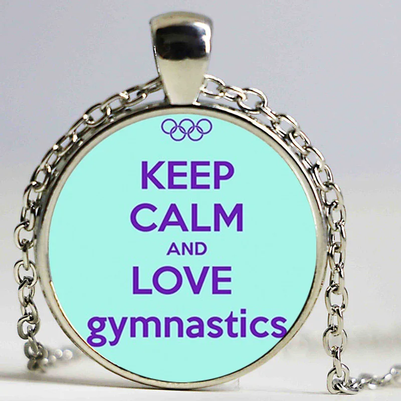 Новые Подвески с надписью Keep Calm and Love ожерелье гимнастикой ювелирные изделия