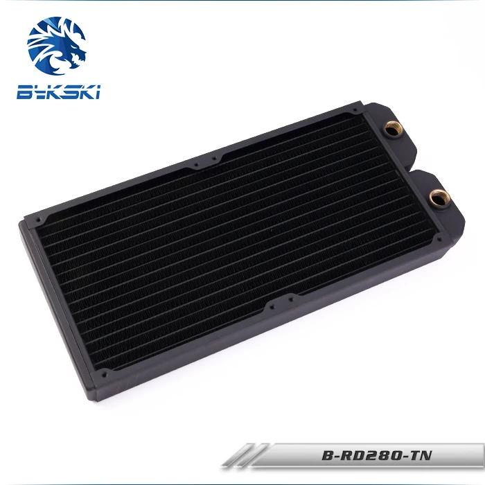 Bykski B RD280 TN 28 см 280 мм 2x14 медный радиатор жидкостное охлаждение|copper radiator water cooling|water