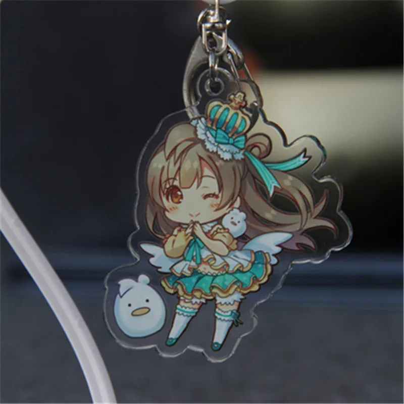 Аниме Косплей LoveLive! Школьный идол, проект Kotori Tojo Rin Maki Nico, акриловый брелок, брелок на Хэллоуин, мультяшный брелок, подарок - Цвет: B