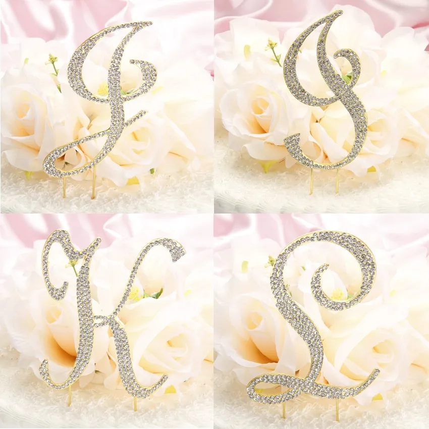 Qianxiaozhen Baby Shower монограмма, инициалы свадебный торт Топпер Topo De Bolo Casamento стенд украшения центральный оформление