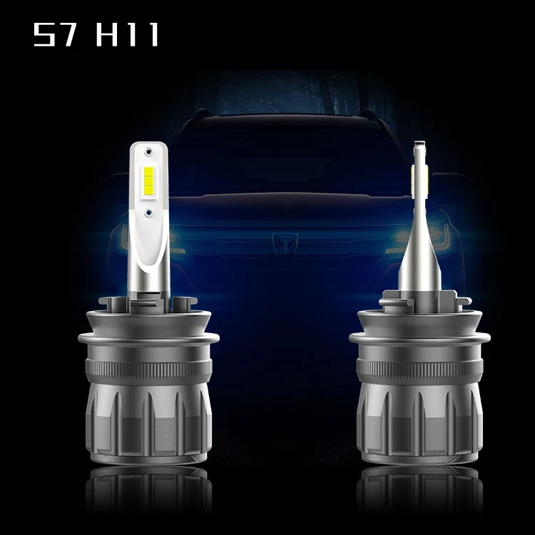 S7 светодиодный фары лампы H1 H4 H7 H11 9005 HB3 9006 HB4 9012 HIR2 D2S 6000 К прожектор с линзой для