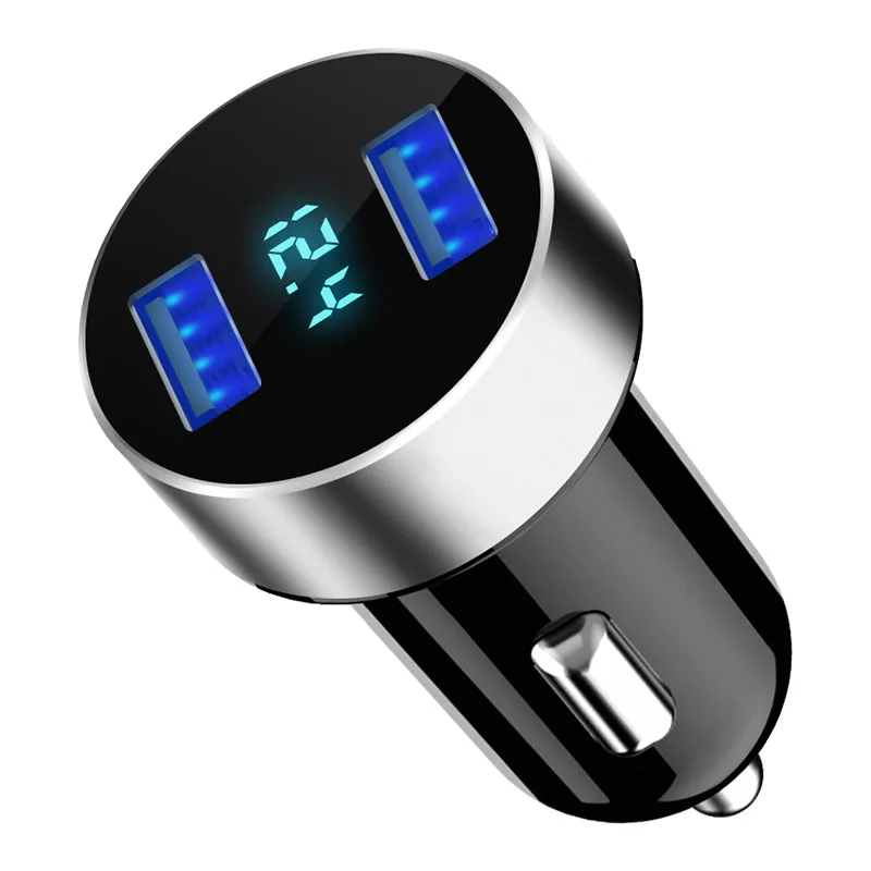 Автомобильное зарядное устройство USB 2USB Высокая токовая многофункциональная
