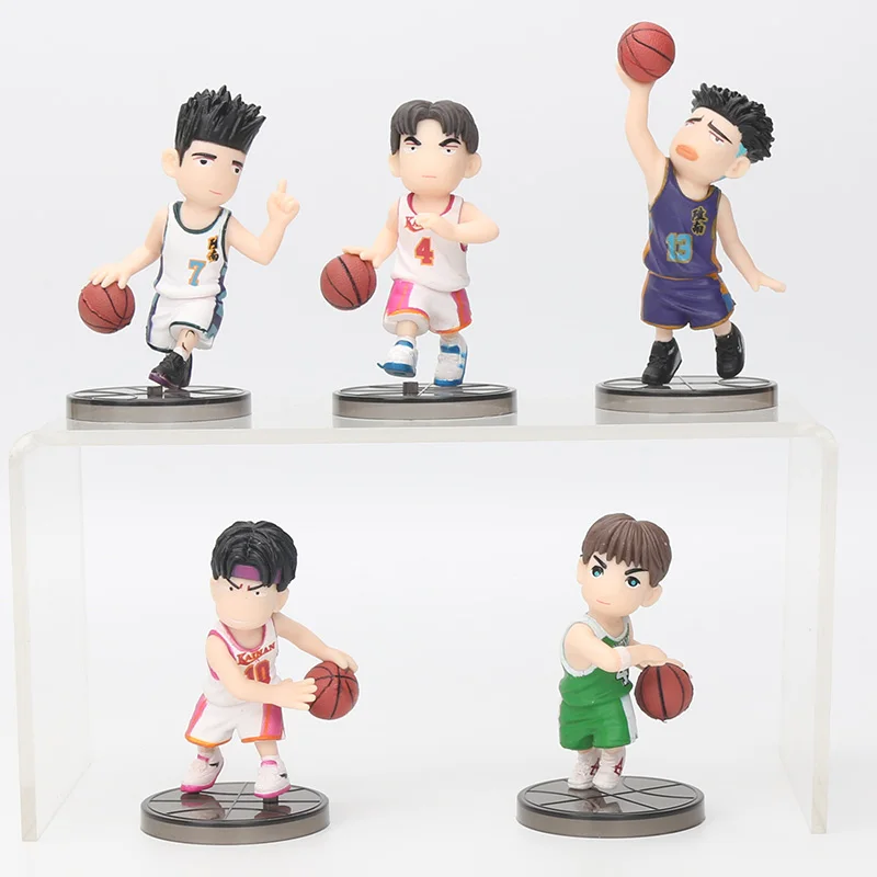 8 см 5 шт./компл. Slam Dunk фигурки японского аниме игрушки на тему баскетбола Sakuragi