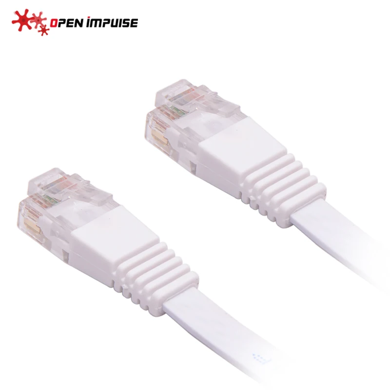 Полностью медный CAT5e плоский UTP Ethernet сетевой кабель RJ45 патч LAN для маршрутизатора
