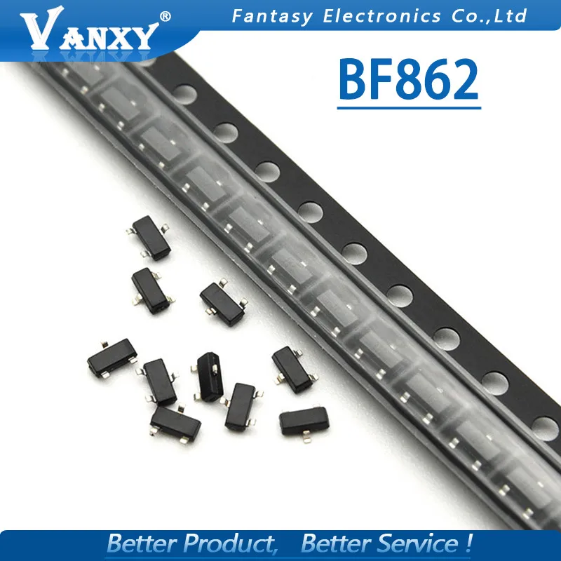 10 шт. BF862 СОТ-23 BF862, 215 SOT23 JFET N-CHAN 20V сот