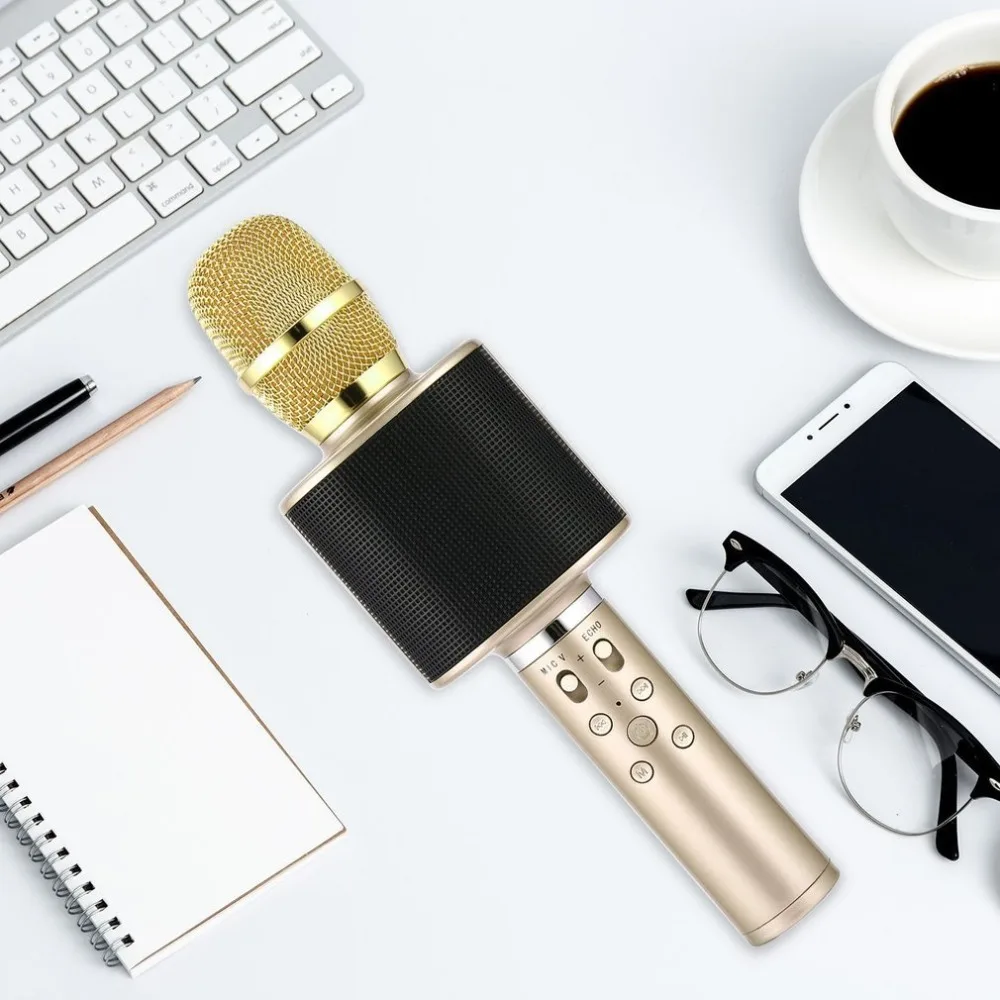 D01 беспроводной Bluetooth караоке микрофон динамик портативный ручной машина пение