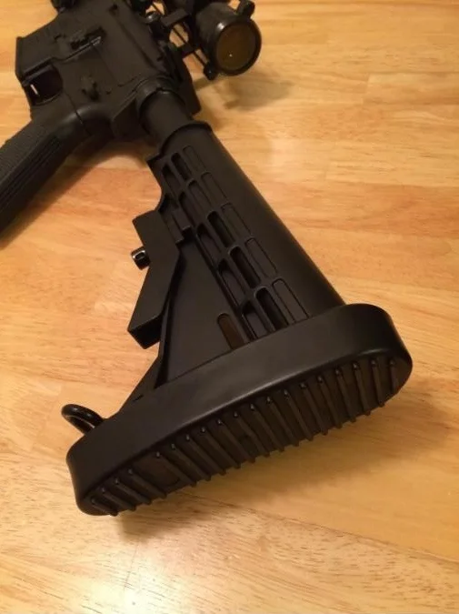 

New Stealth Slip on Rubber Combat Buttpad Butt Pad Recoil Pad for 6 Position Rifle Stock Free Shipping