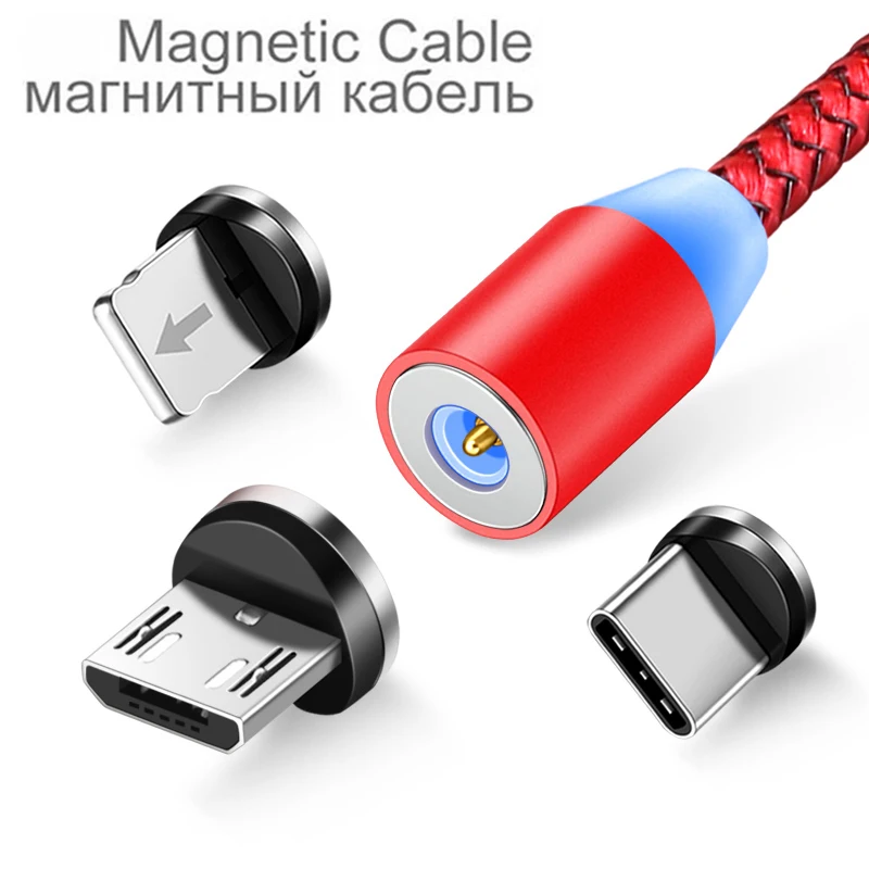 Магнитный зарядный кабель Micro USB для iPhone type-c, Магнитный зарядный адаптер usb type C, кабели для мобильных телефонов