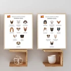 Коллекция испанских собак, пород, иллюстрация, принты, постер для зоомагазина, настенное художественное украшение для собак, идея для подарка, картины на холсте