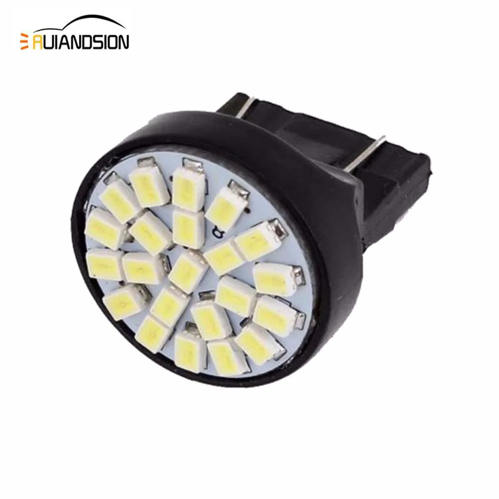2 шт./лот Белого красного и желтого цвета 12 V 1206 22SMD T25 3157 P27/7 Вт авто светодиодный лампы автомобиля стоп-сигнала