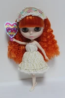 free shipping big discount rbl 73diy nude blyth doll birthday gift for girl 4 colour big eyes dolls with beautiful hair cute toy