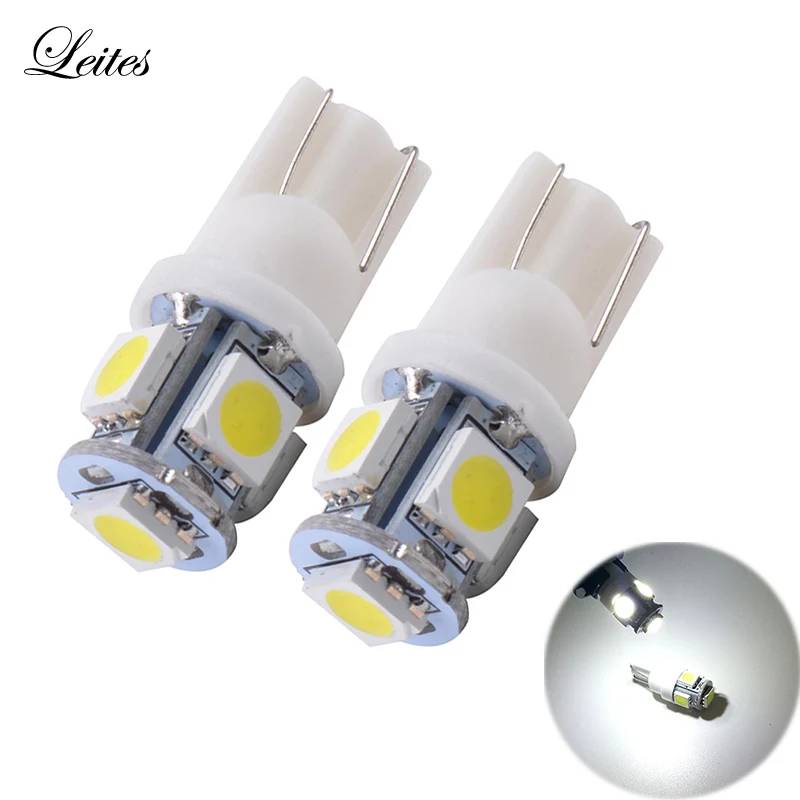 1000 шт.; ; детское нижнее белье автоматические светодиодные лампы T10 5SMD 5050 автоматические светодиодные лампы T10 Светодиодные Автомобильные фары 5smd клиновые лампочки Супер яркий DC12V