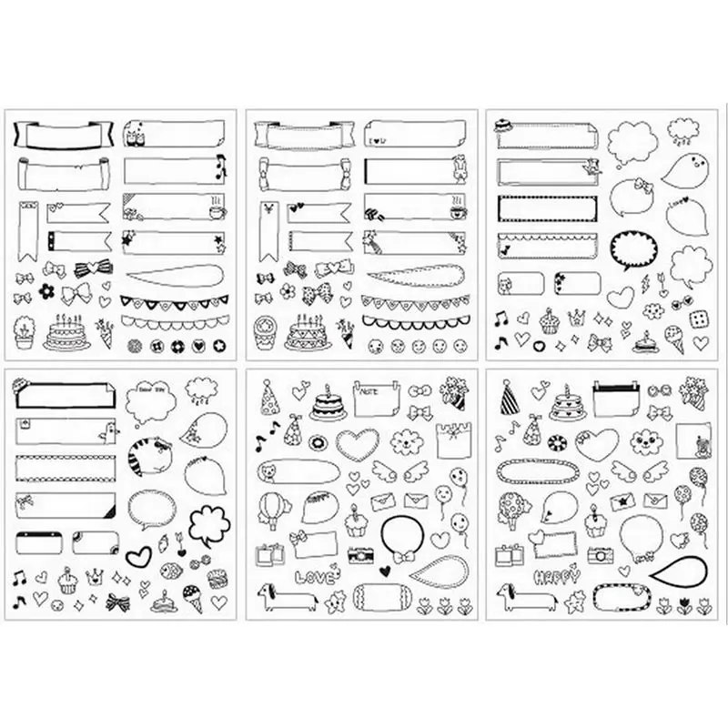 Бумажная наклейка для фотографий с календарем 6 листов сделай сам детская