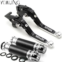 motorcycle accessories aluminum brake clutch levers handlebar grip handle hand grips for yamaha xp500 2010 2011