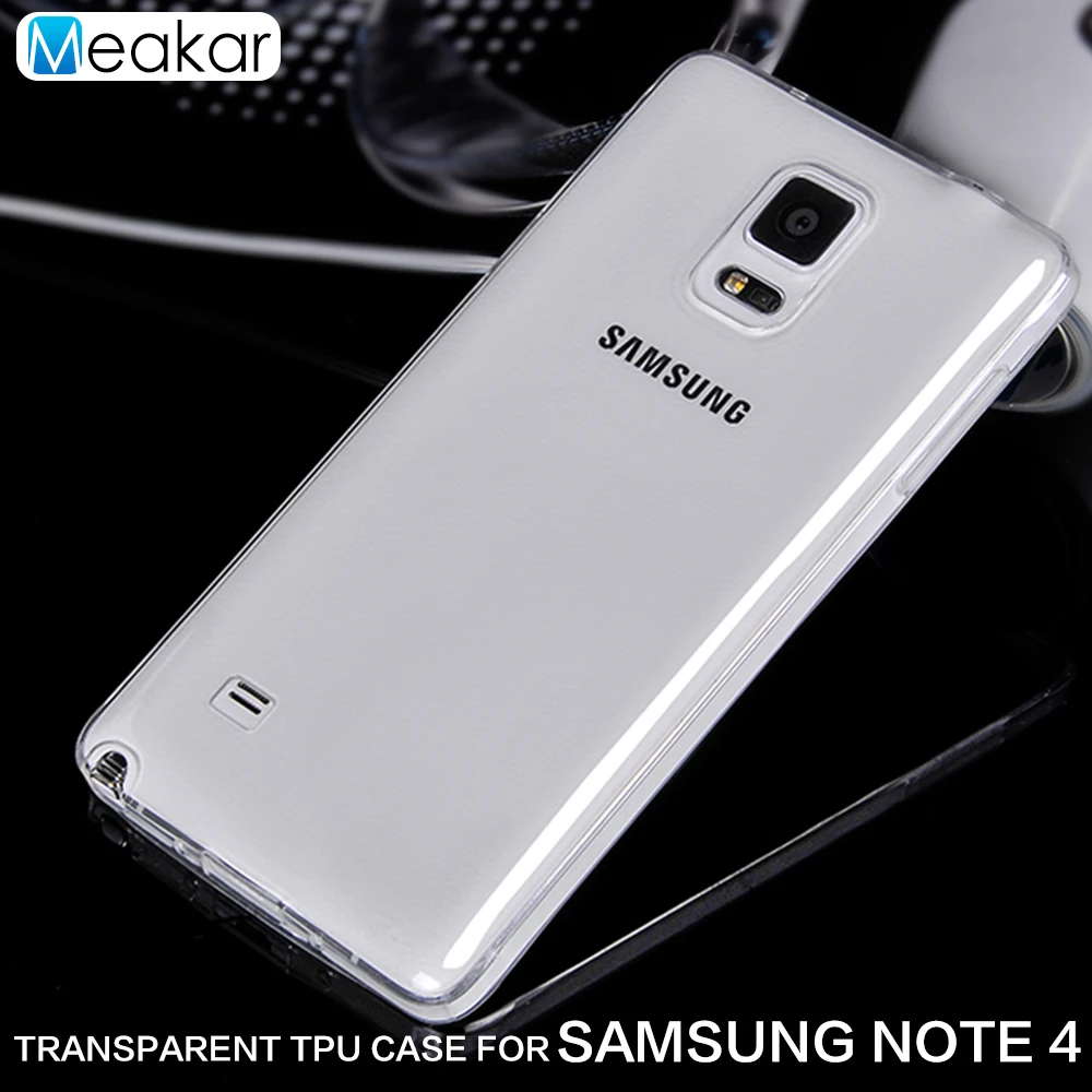 Transparent Soft TPU Silicon 5.7for Samsung Galaxy Note 4 Case For Note4 N9100 Cell Phone Cover |