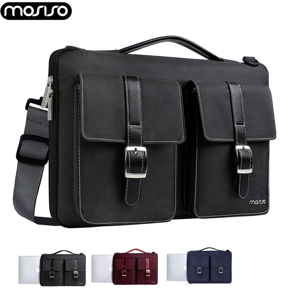 MOSISO Laptop Bag 13 13.3 14 15.6 Inch Black Notebook for Macbook Air Pro Retina 15 Computer Shoulder Handbag Briefcase | Компьютеры и
