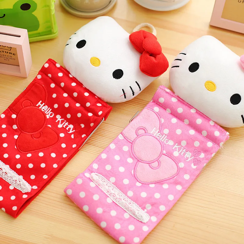 Мультяшная посылка для дома и ванной комнаты hello kitty, оригинальная коробка для салфеток, полотенец, салфеток, бумажная сумка для туалета, подвесная сумка