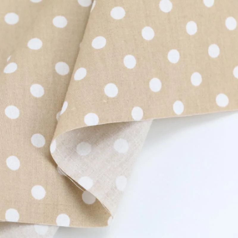 camel dots 0.6cm 160 см* 50 см хлопковая ткань Нордический ветер мультфильм верблюд Рождество Лось Олень деревья звезды Ткань шеврон для DIY подушки домашний декор - Цвет: camel dots 0.6cm