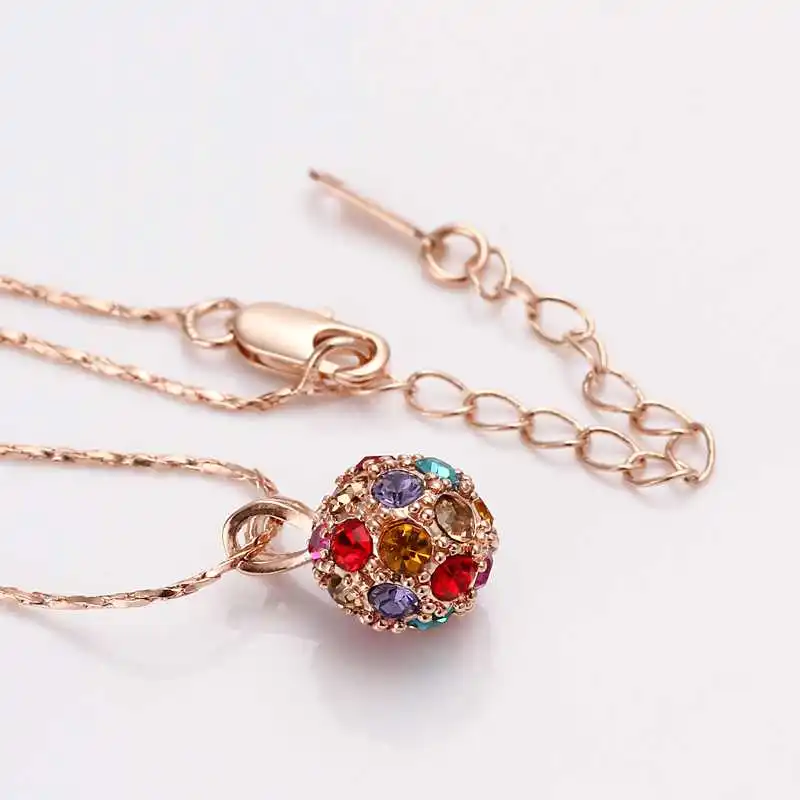 Хит продаж лучший подарок Женские Ювелирные изделия золотое покрытие колье