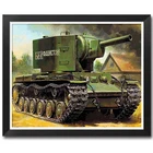 Mahuaf-a1407 вторая мировая война танк картины по номерам на холсте ручная окрашены Сделай сам масло цифровой рисовать по номерам для гостиной декор